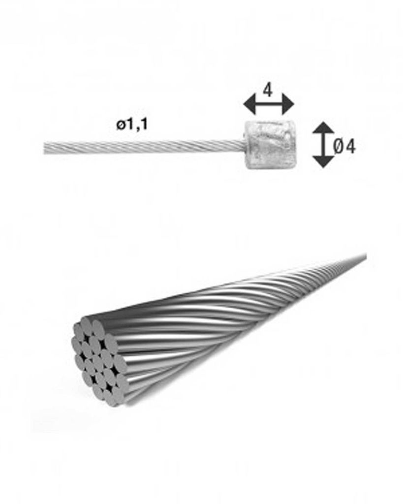 XLC Schaltinnenzug Ø 1,1/ 4000mm 1 Nippel Ø4x4mm Produktbild 