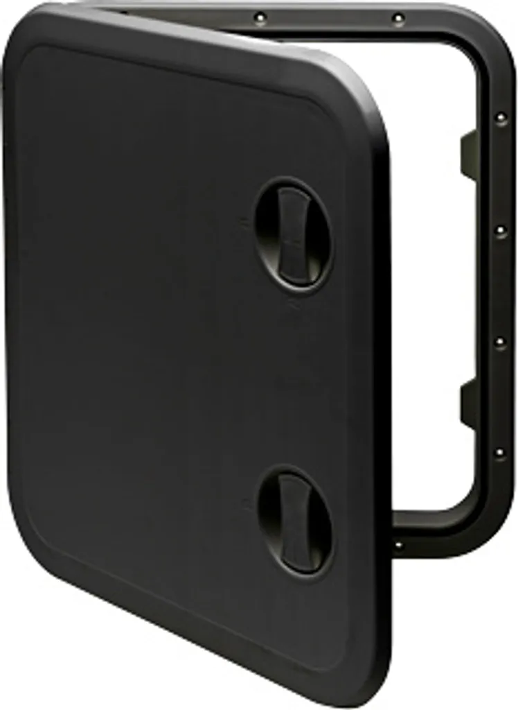 Trappe en plastique Allpa 513x458mm Noire - Ouverture 180° Amovible