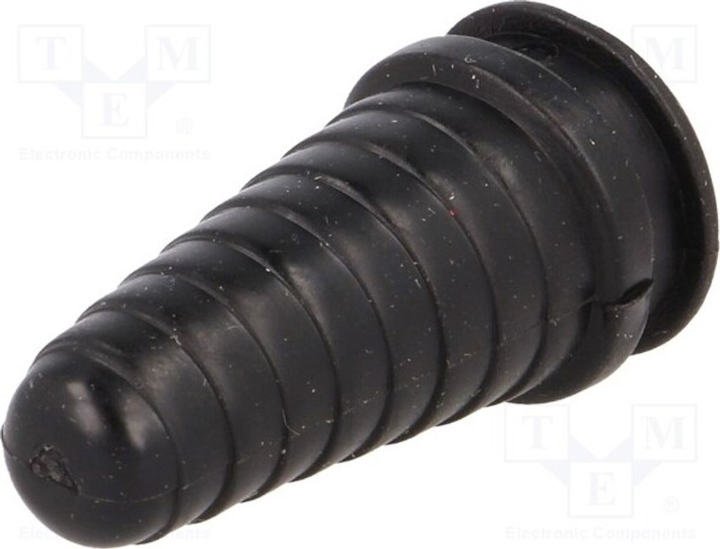 10x Tülle ØLeitg: 5÷9mm schwarz PVC abgestuft t: 3mm Durchführungen