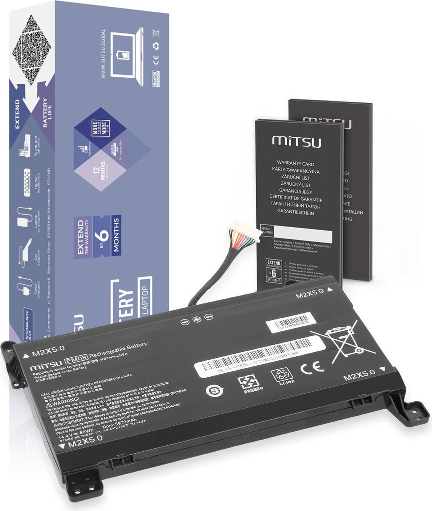FM08 TPN-Q195 Akku für HP Omen 17-AN 12 PIN