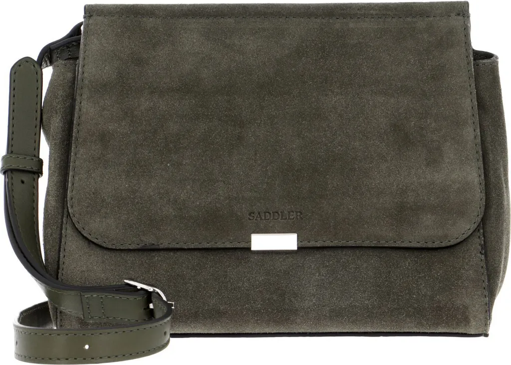 Sac en cuir Uppsala SADDLER olive : l'accessoire élégant et compact