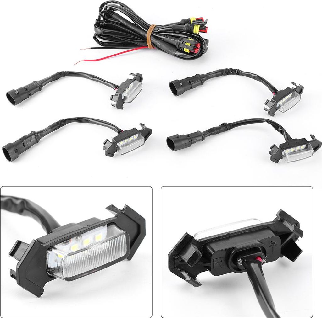 4-teiliges 12-V-Auto-LED-Kühlergrilllicht mit hoher Produktbild 
