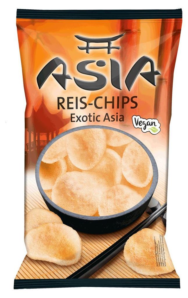 XOX Asia Reis Chips würzige Chips mit Chilinote pikant Produktbild 