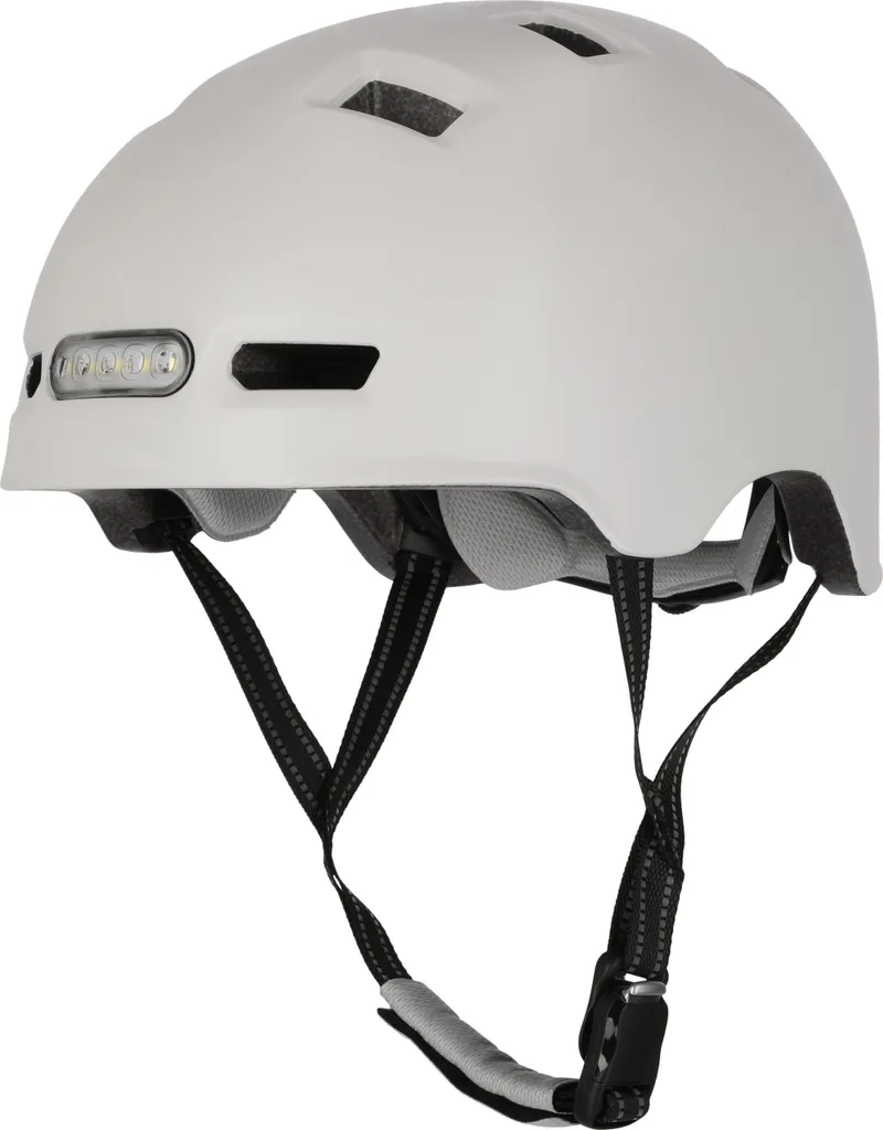 Casque skate lumineux Vertigo avec feux avant arrière LED taille 57-61