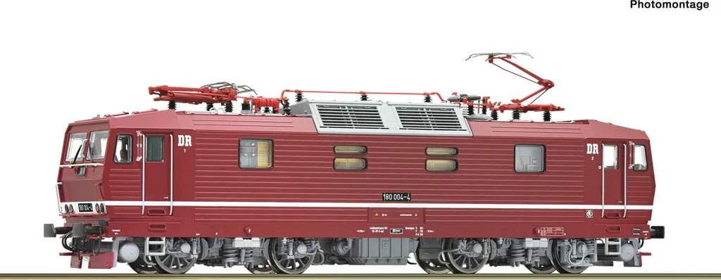 Locomotive électrique 180 004-4 DR Roco 7510052 pour Modélisme HO