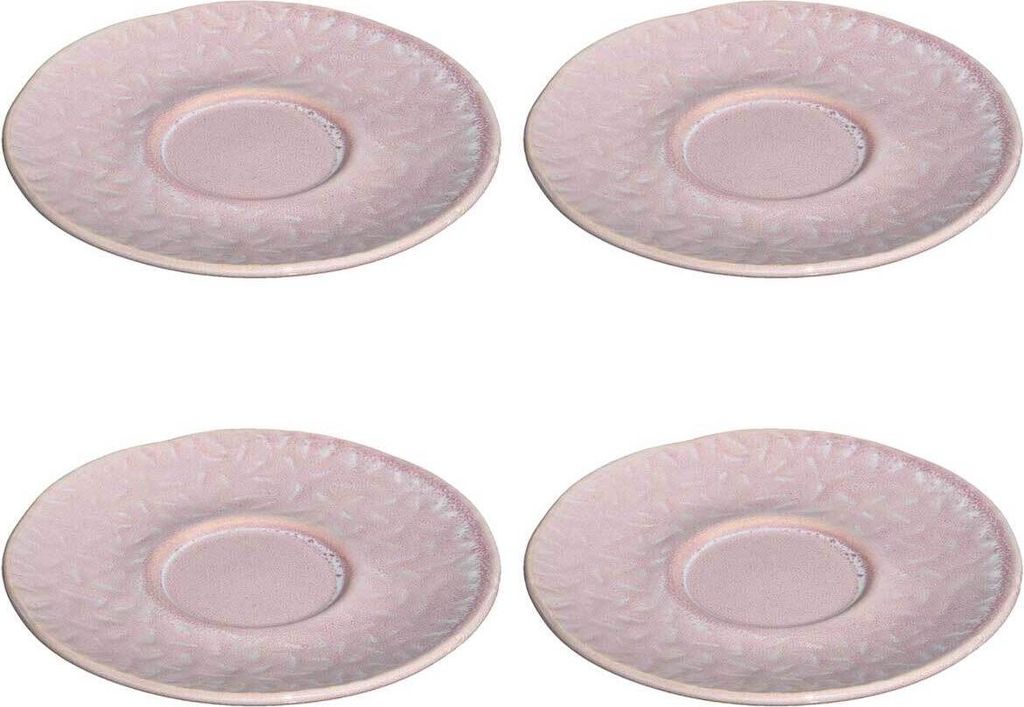 Leonardo MATERA Espressountertasse 11 cm rosa 4er Set Produktbild 