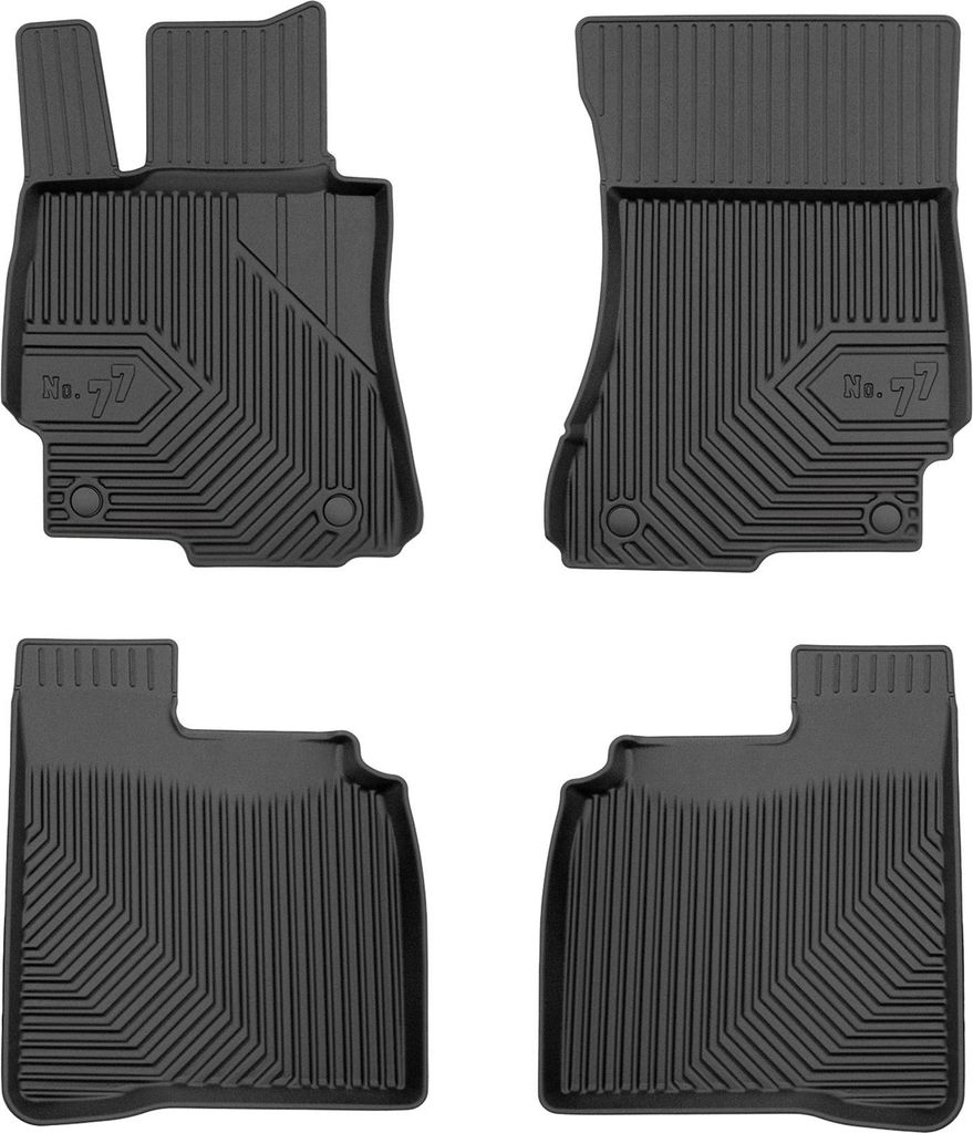 Fußmatten für Mercedes-Benz S-Klasse W221 Langversionen 2005-2013 Schwarz 4 tlg