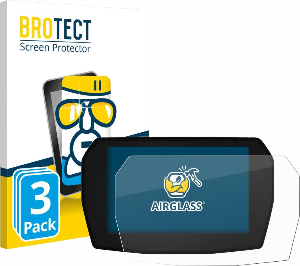 3x BROTECT Schutzglas für Ducati Panigale V2 2025 Schutzfolie Panzer Folie Glas Display Schutz klar