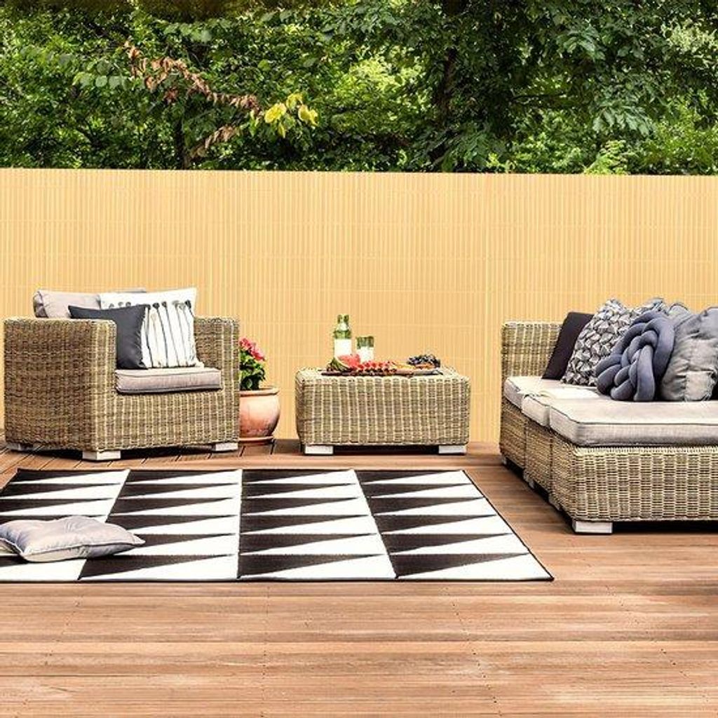 1,8x3m PVC-Schutzscheibe für Privatsphäre – Gartenabtrennung & Balkonschutz für Garten und Balkon - Grün - 1,8x3m