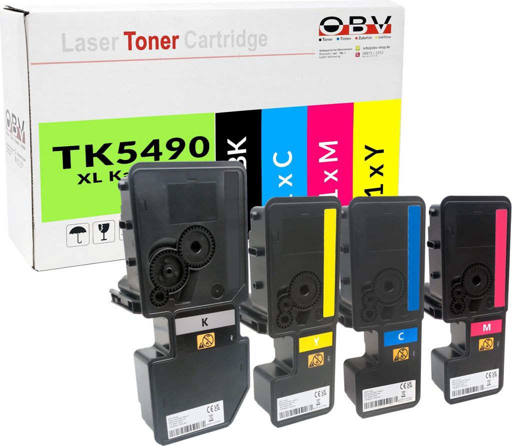 OBV Toner-Set für Kyocera TK-5490 ECOSYS MA 2101 cfx, MA Produktbild 