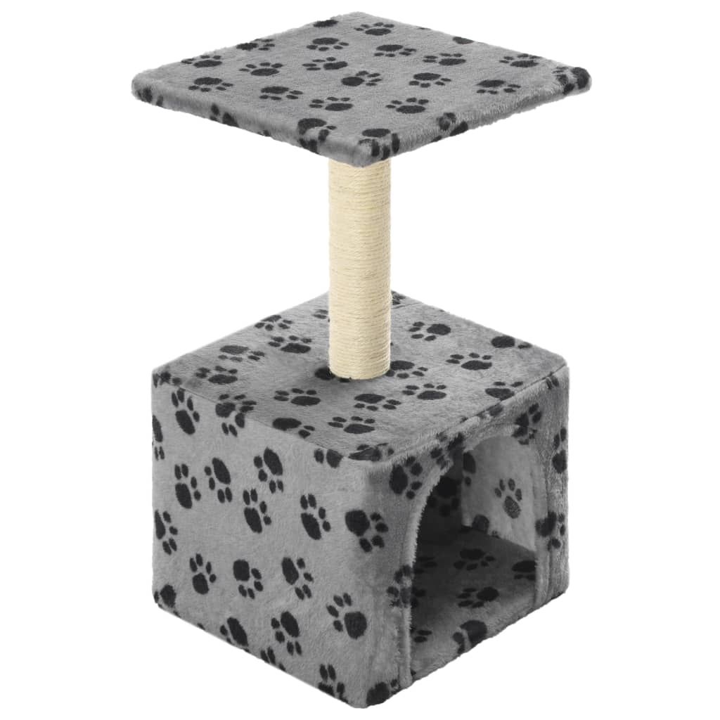 vidaXL Arbre à chat en sisal 55 cm Gris Impression de Image du produit 