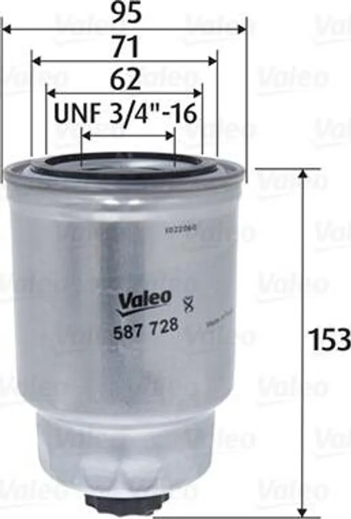 Filtre à carburant haute efficacité Valeo 587728 qualité origine OE