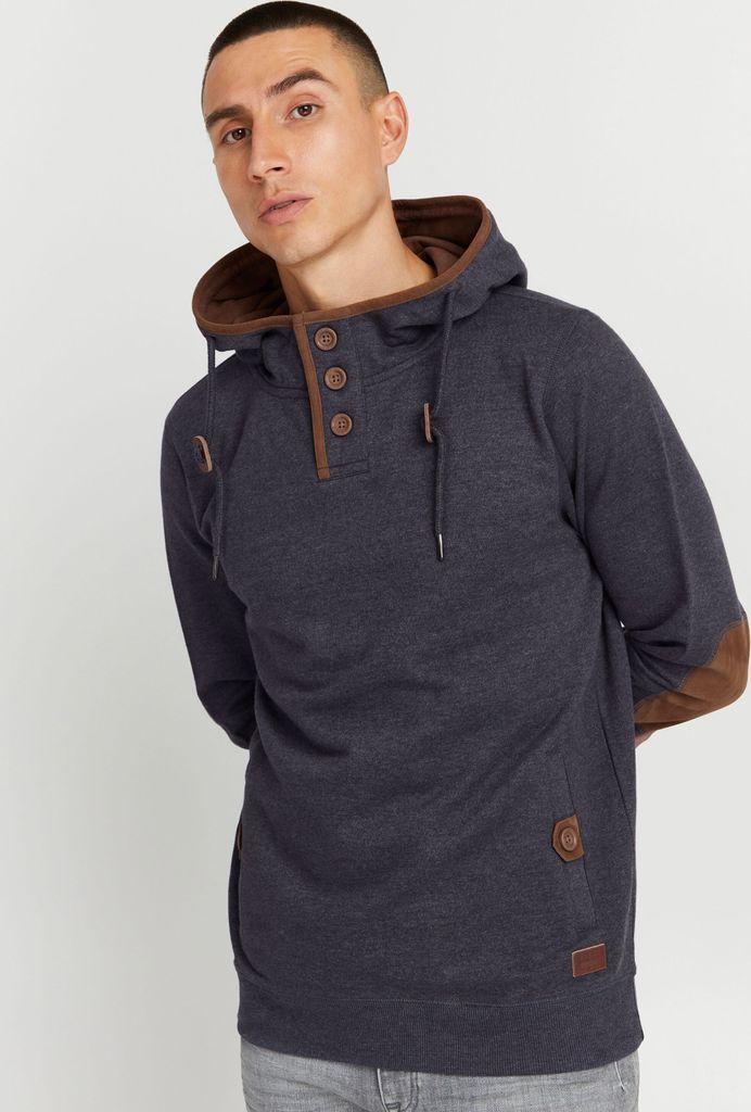BLEND BHAlexo Herren Kapuzenpullover Hoodie Pullover mit Kapuze Knopf-Verschlüsse Baumwollmischung Regular fit
