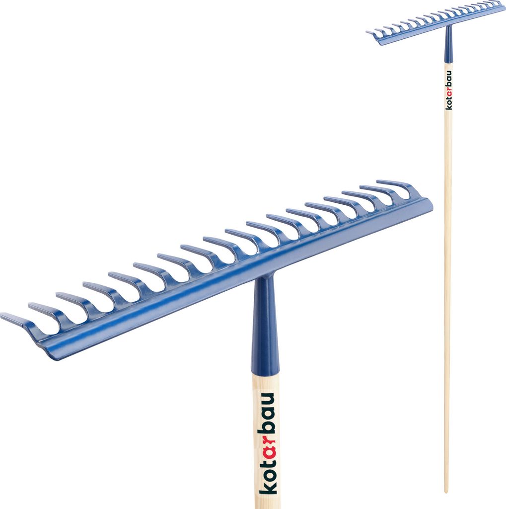 KOTARBAU® Hrablo na lístie 49 cm Kovové hrablo na trávu a Obrázok produktu 