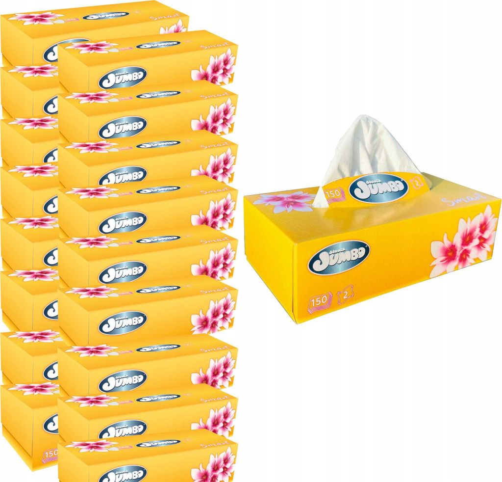 Allzwecktücher, Box mit 150 Stück SŁONIK JUMBO SMART 2W – 18 Packungen