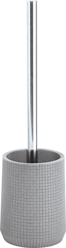 MSV WC-Burstenhalter - Kunststein/Metall - hellgrau - 35 cm Produktbild 