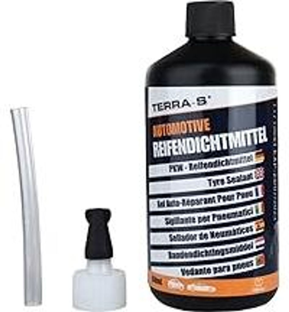 TERRA-S T16000 Nachfüllpackung Reifendichtmittel für Mobil-Kit, Notfallausrüstung, 450-ml-Flasche