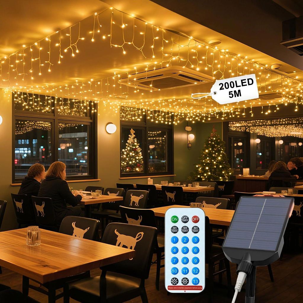 LARS360 Solar Lichterkette Weihnachtsbeleuchtung, 5 m mit Produktbild 