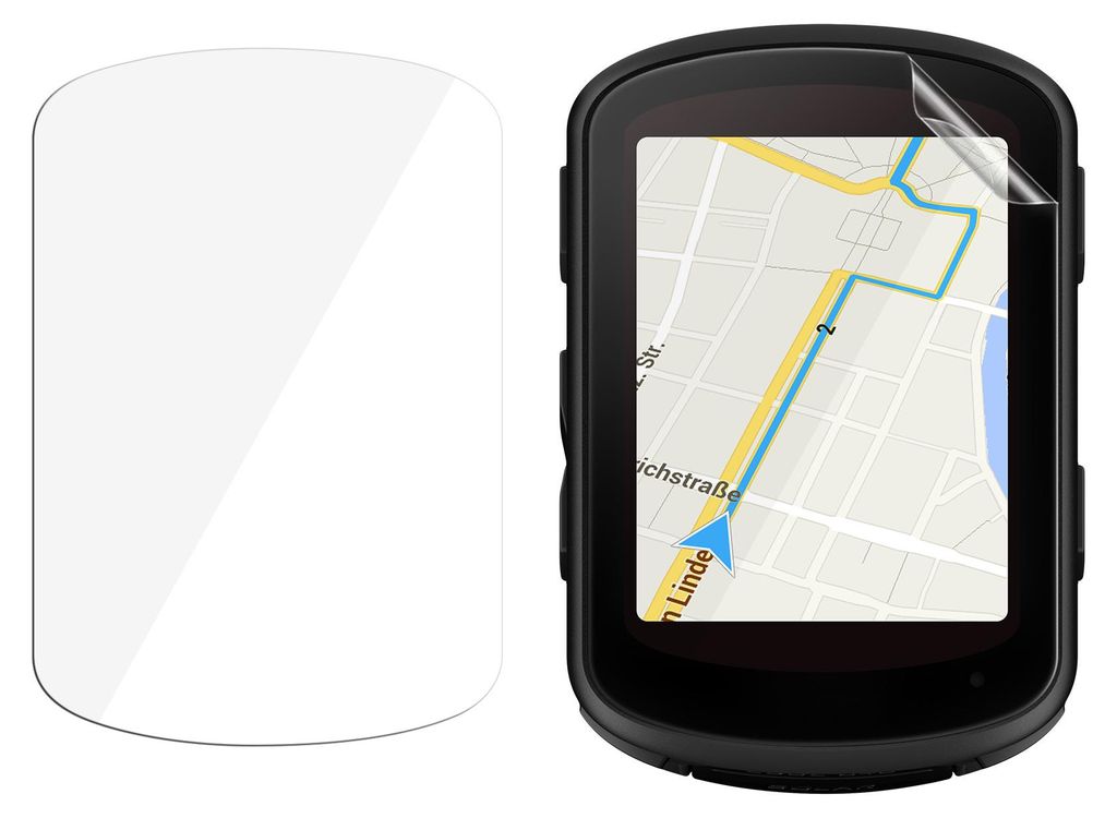 kwmobile 2x Fahrrad GPS Schutzfolie kompatibel mit Garmin Edge 840 / Edge 540 Folie - Set Displayschutzfolie für Bike GPS Computer - transparenter