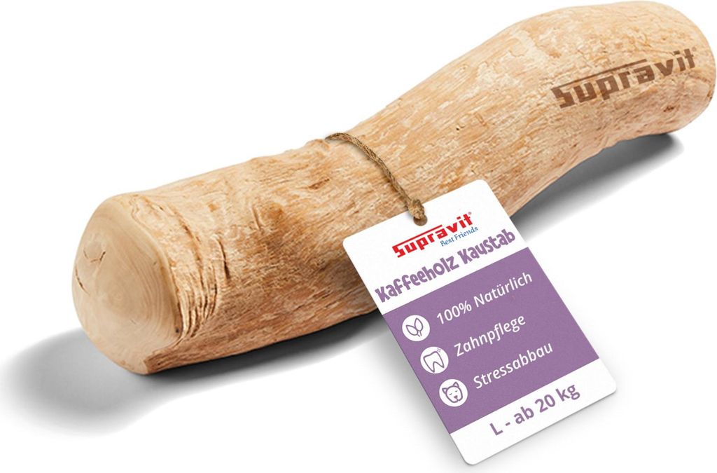 Supravit Natürlicher Kauknochen Kaffeeholz L | Mehr als EIN Produktbild 