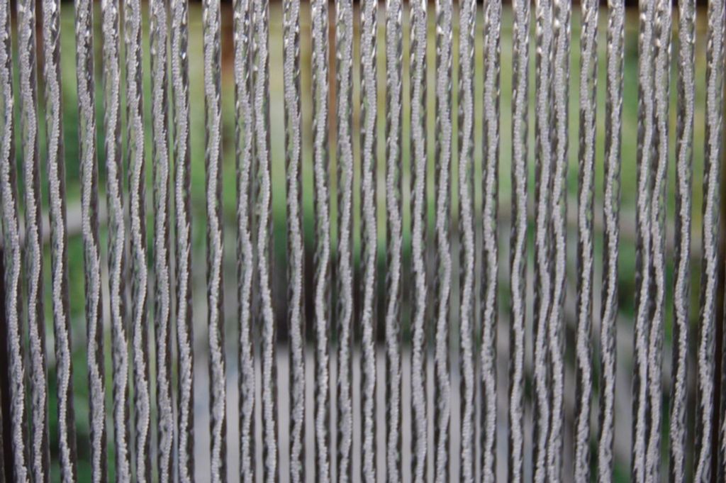 La Tenda MERANO 2 XL Streifenvorhang weiß,Maße:120 x 230 cm