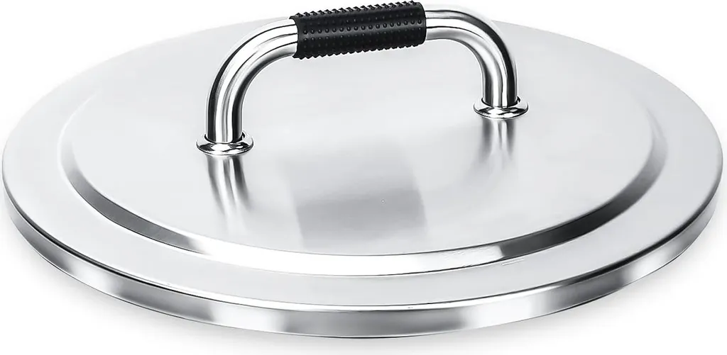 Couvercle de protection inox 50cm pour foyer extérieur et brasero jardin