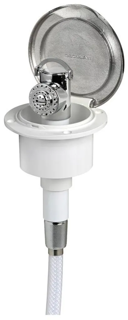 Classic Evo Douche Acier VA avec Tuyau PVC 2,5 m - Kit Complet 1 Pièce