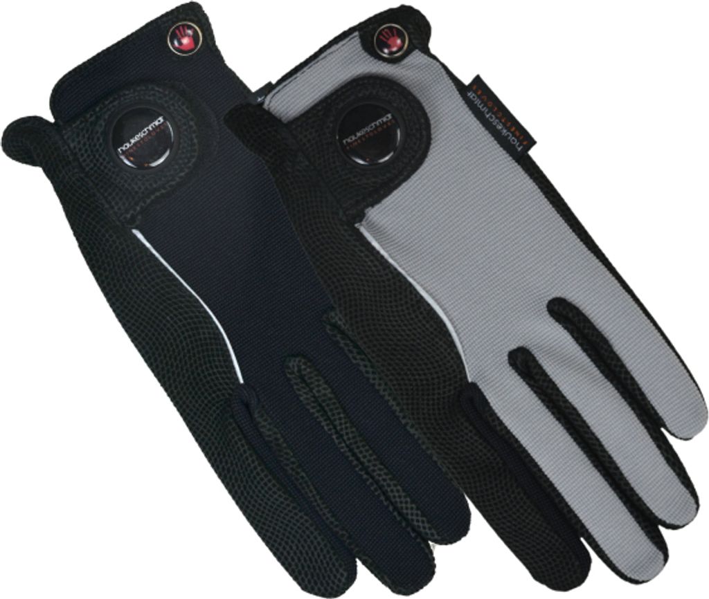 Hauke Schmidt Reithandschuh Forever schwarz Schafsleder feuchtigkeitsabweisend abriebfest weiches Leder, Handschuhgröße:7