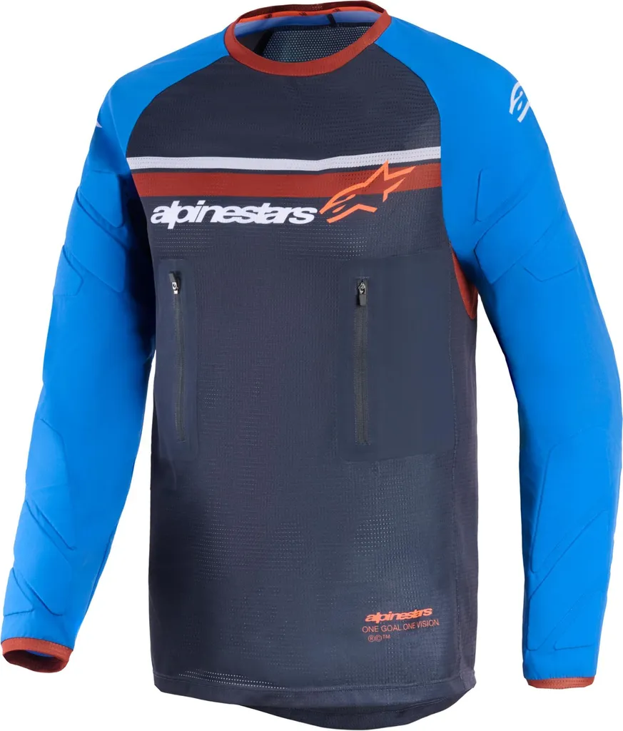 Maillot Cross Anti-Transpiration Alpinestars Maxdura Dual Gris Bleu 2XL