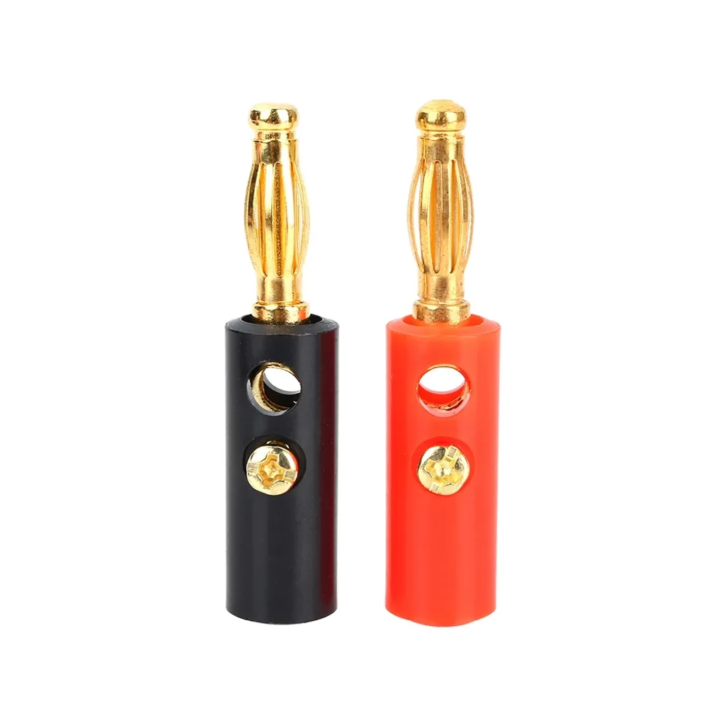 20pz Adattatore Banana 4mm - Presa Audio Femmina Rosso/Nero