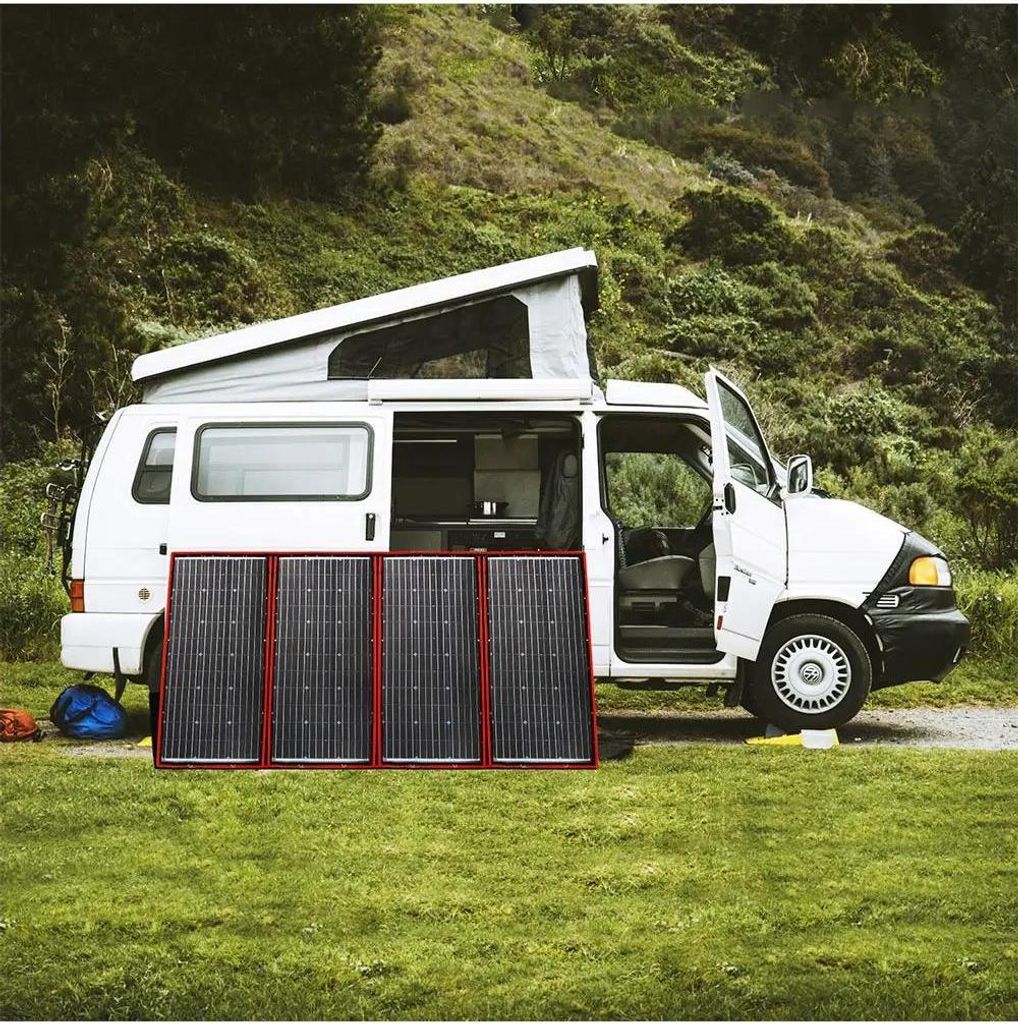 Tragbares Solarpanel - 195W faltbar flexibel monokristallin - ETFE-Oberfläche - 36 Zellen - Wasser-, Wind- und Schneeschutz - Für Camping & Reise...