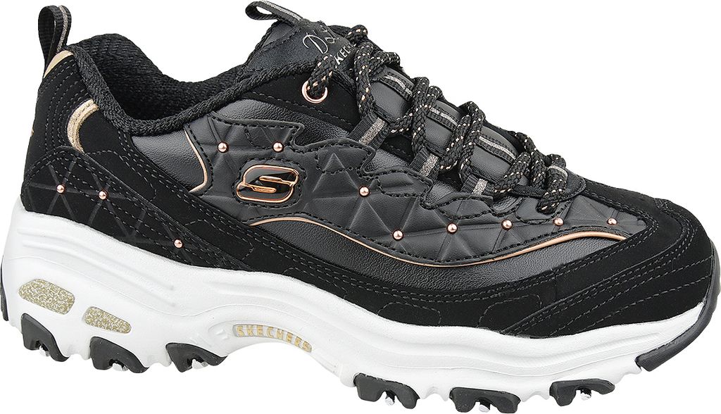Skechers D'Lites  13087-BKRG, Sneaker, Damen, Schwarz Produktbild 
