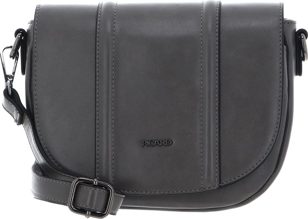 PICARD Tango Borsa a Tracolla Granite Grigio - Vera Pelle Tedesca