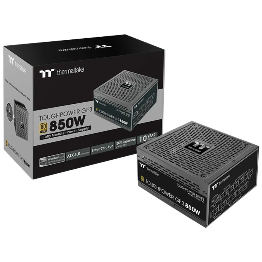 Alimentation PC de jeu 850W Thermaltake ToughPower GF3 modulable