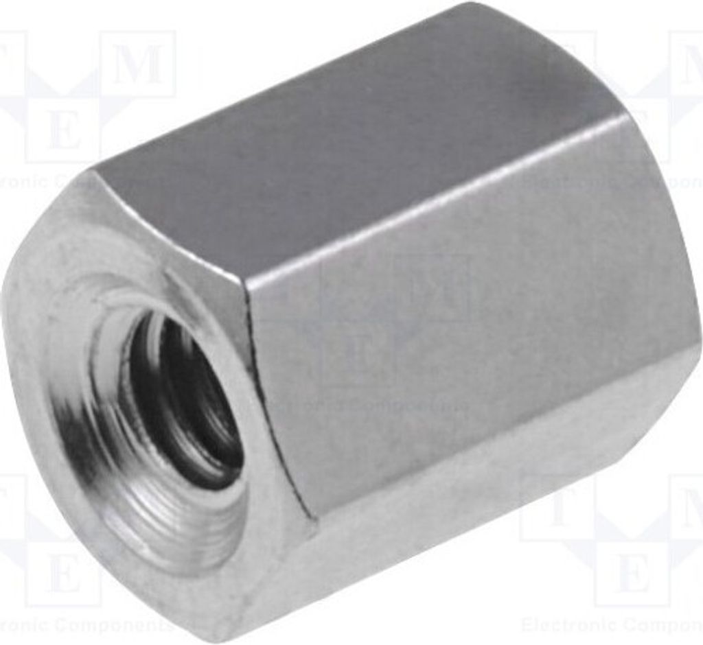 10x Distanzmuffe mit Gewinde Innengew: M2 5mm sechskant Messing 111X05 Distanzelem
