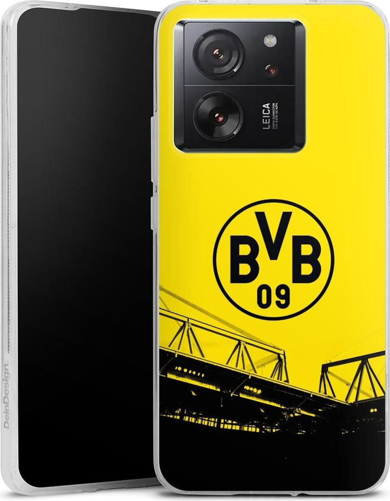 DeinDesign Handyhülle für Xiaomi 13T Pro Silikon Hülle Case Smartphone Schutzhülle BVB Borussia Dortmund Fanartikel