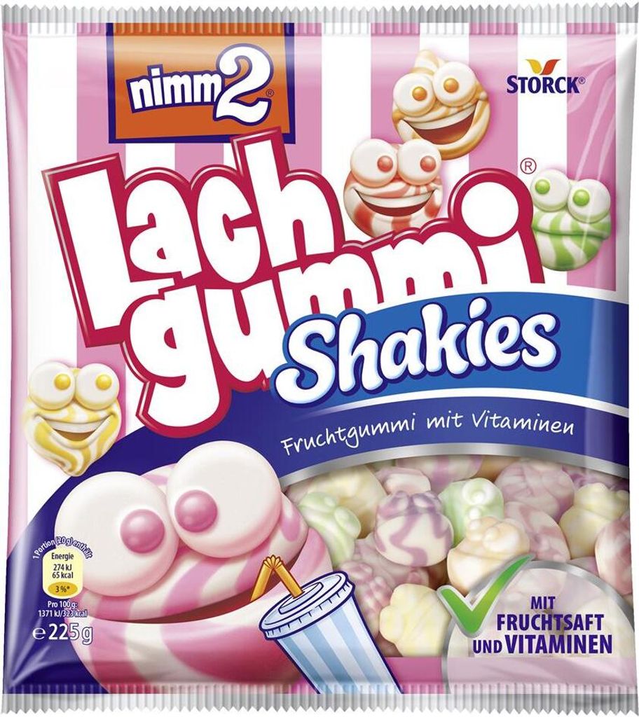 nimm2 Lachgummi Shakies, 225g Produktbild 