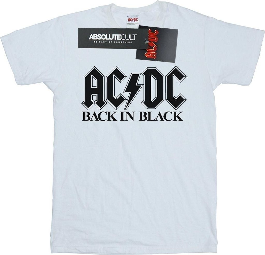 AC/DC - "Back In Black" T-Shirt für Herren BI7109 (XXL) (Weiß)