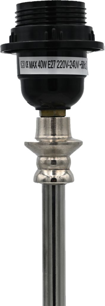 Tischleuchte Lampenfuß SHONY 10x10x49 cm Lampe Silber Metall