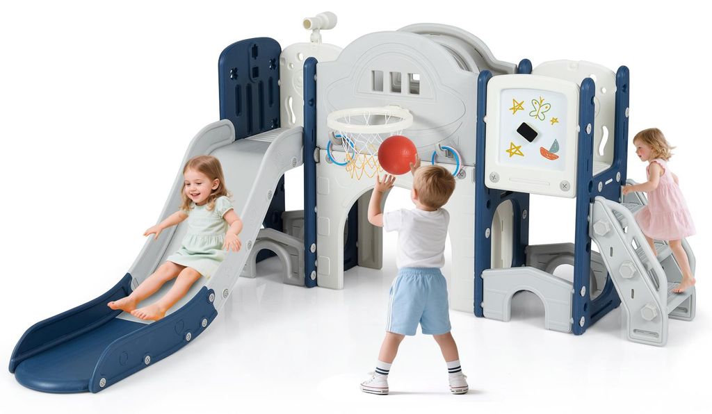 COSTWAY, scivolo pieghevole per bambini, modello 10-in-1, Immagine del prodotto 