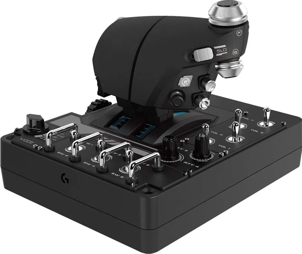 Logitech G X56 H.O.T.A.S. avec 189 Commandes Programmables et RVB