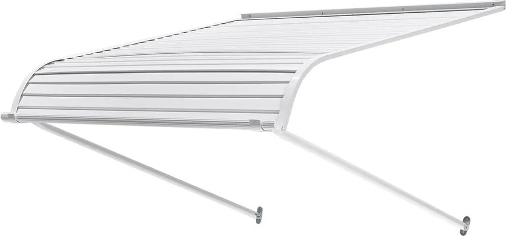 Auvent de porte 40 x 42 po en alliage aluminium pour entrée de maison
