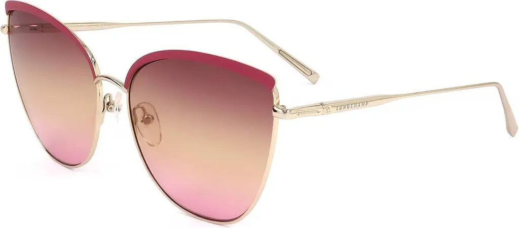 Lunettes de soleil de luxe Longchamp LO130S Monture Métal Or Rose