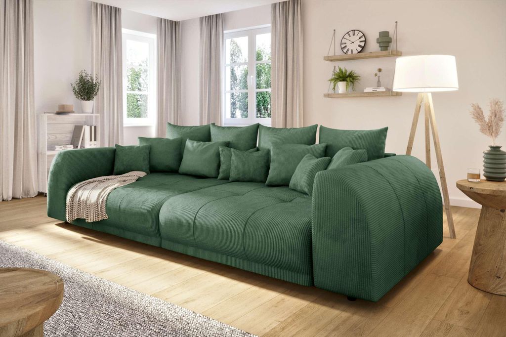 99rooms Lucca Bigsofa Cordstoff POSO Olive