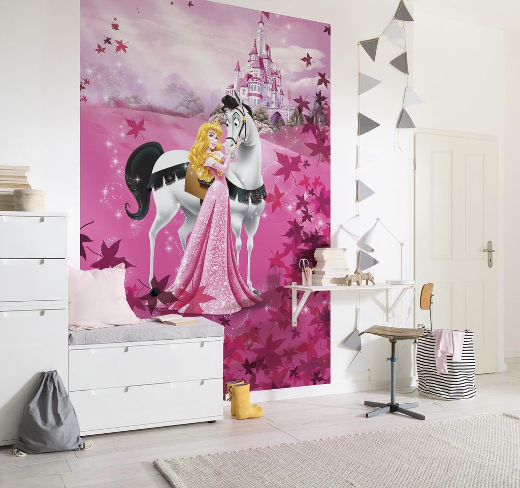 Komar Fototapete "Sleeping Beauty", pink, 184 x 254 cm; 4-495