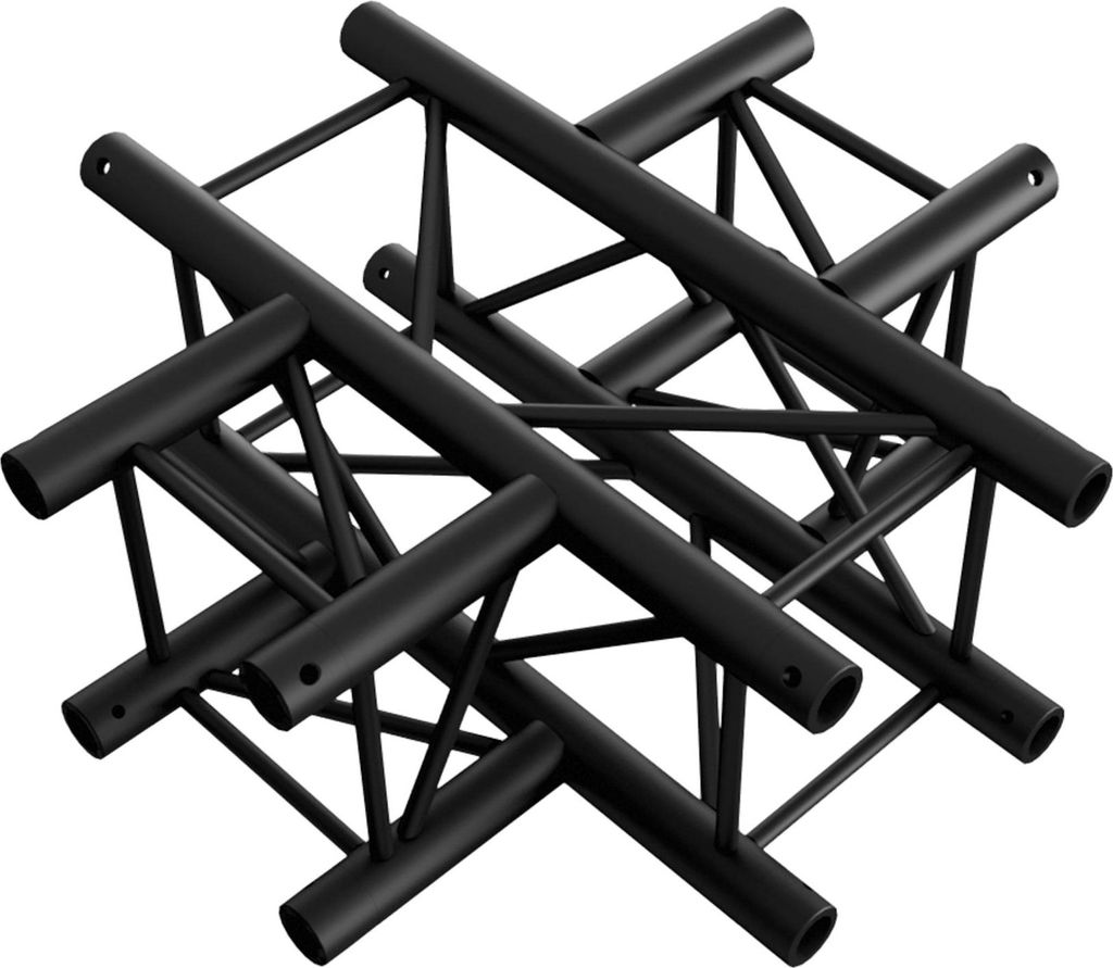 Milos Pro-30 Square F Truss - 4-way QCF41 - 90° corner - black