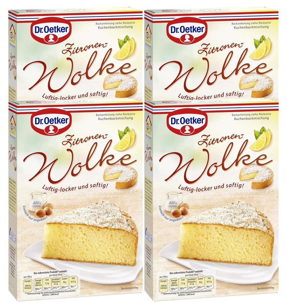 Dr. Oetker Backmischung Wolke Zitronen Kuchen luftig 430g Produktbild 