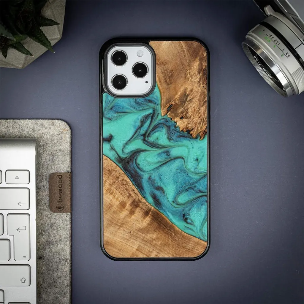iATO Custodia in legno per iPhone 12 Pro Max, esclusiva e