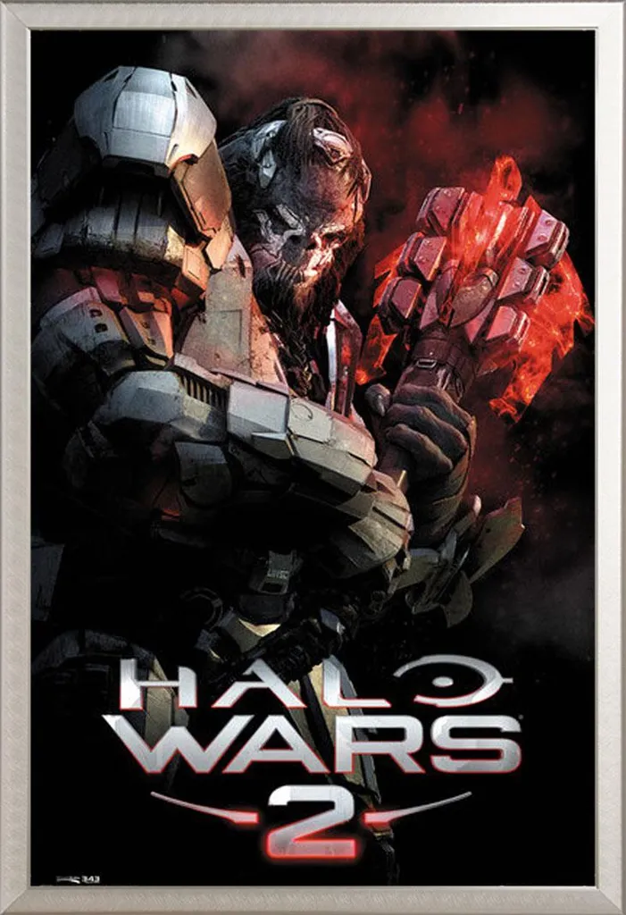 Regalo Gaming Halo: Poster Atriox in Cornice Alluminio Shinsuke