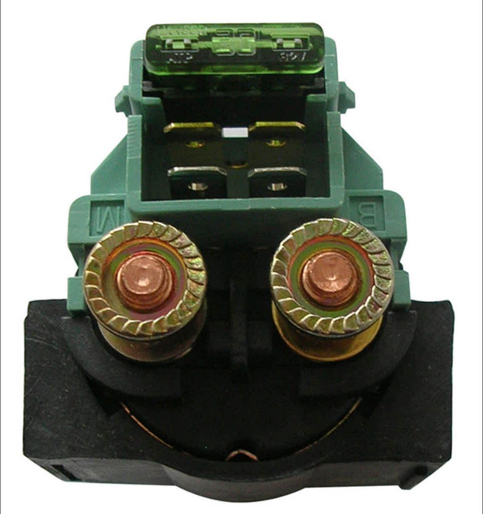 Starterrelais Sgr 12V/150A rund mit 30A Sicherung 4 Faston